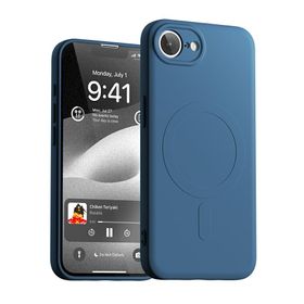 Etui Mercury Semi-Silicone MagSafe do    iPhone 16e / 17e niebieski