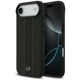 Etui Mercedes Leather Laurel Leaves      Stripes MagSafe do iPhone Air czarny