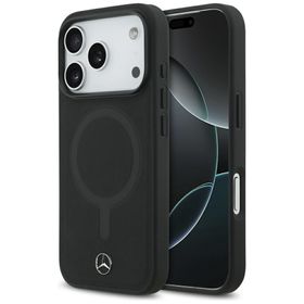 Etui Mercedes Plain Smooth Leather       MagSafe do iPhone 17 Pro czarny