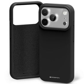 Etui Mercury Silicone do iPhone 17 Pro   czarny