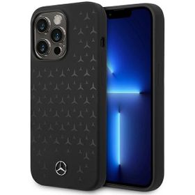 Mercedes MEHMP15LSIPBK iPhone 15 Pro6.1" czarny/black hardcase Silicone Stars Pattern MagSafe