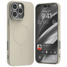 Mercury MagSafe Semi-Silicone iPhone 16Pro Max 6,9" kamienny/stone