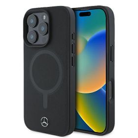 Mercedes MEHMP16X23RCMK iPhone 16 ProMax 6.9" czarny/black hardcase Smooth Leather MagSafe
