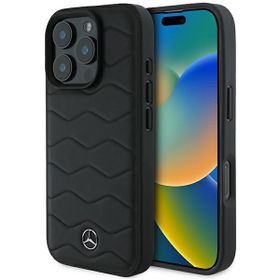 Mercedes MEHCP16L23RWRSK iPhone 16 Pro6.3" czarny/black hardcase MB Waves Leather