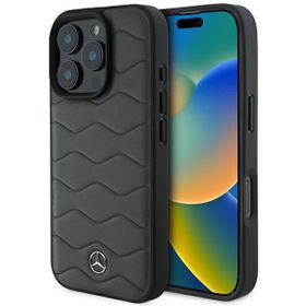Mercedes MEHCP16X23RWRSA iPhone16 Pro Max 6.9" antracyt szary/antracite grey hardcase MB Waves Leather