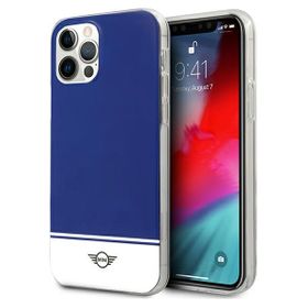 Mini MIHCP12MPCUBINA iPhone 12/12 Pro6,1" granatowy/navy hard case Stripe Collection