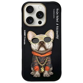 Nimmy etui iPhone 16 Pro Max 6.9"        czarny/black Glasses Cool Dog