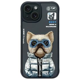 Nimmy etui iPhone 15 6.1" czarny/black   Cool&Cute 2.0 Dog