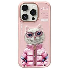 Nimmy etui iPhone 16 Pro 6.3"            różowy/pink Cool&Cute 2.0 Cat