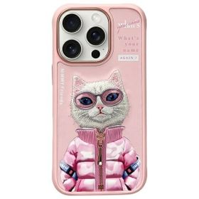 Nimmy etui iPhone 16 Pro Max 6.9"        różowy/pink Cool&Cute 2.0 Cat