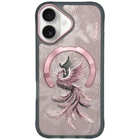Etui Nimmy Magnetic Fantasy Animal       MagSafe do iPhone 16 różowo złoty