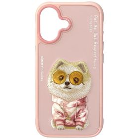 Etui Nimmy Glasses Cool Dog do iPhone 17 różowy