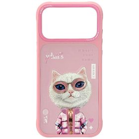 Etui Nimmy Cool&Cute 2.0 Cat do iPhone   17 Pro różowy