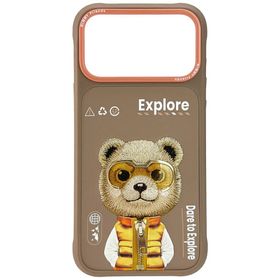 Etui Nimmy Cool&Cute 2.0 Bear do iPhone  17 Pro beżowy