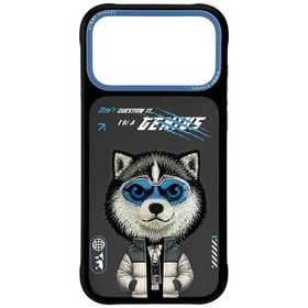Etui Nimmy Cool&Cute 2.0 Wolf do iPhone  17 Pro czarny