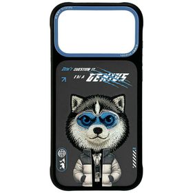 Etui Nimmy Cool&Cute 2.0 Wolf do iPhone  17 Pro Max czarny