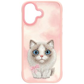 Etui Nimmy Big Eyed Pet 2.0 Cat do       iPhone 17 różowy