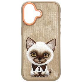 Etui Nimmy Big Eyed Pet 2.0 Cat do       iPhone 17 beżowy