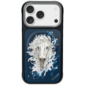 Etui Nimmy Koń MagSafe do iPhone 17 Pro  Max granatowy