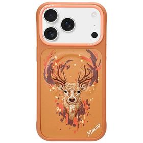 Etui Nimmy Jeleń MagSafe do iPhone 17    Pro Max pomarańczowy