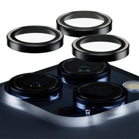 PanzerGlass Hoops Camera iPhone 15 Pro6.1" / 15 Pro Max 6.7" czarny/black 1139 camera lens protector hoop optic rings