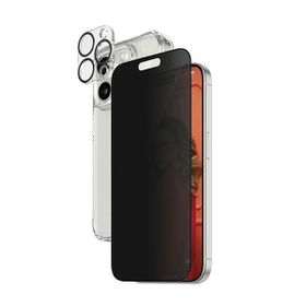 PanzerGlass Privacy Bundle 3in1 iPhone15 Pro 6.1" D3O Hardcase + Screen Protector UWF+ Lens 1137+1173+P2810