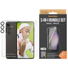 PanzerGlass Bundle 3in1 Sam S24 S921Hardcase + Screen Protector + Camera Lens B1210+7350
