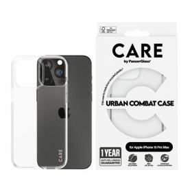 Etui CARE by PanzerGlass Flagship Urban  Combat Case iPhone 15 Pro Max 6,7"  przezroczysty/transparent 1424
