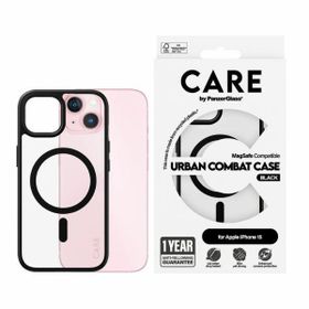 Etui CARE by PanzerGlass Flagship Urban  Combat Case iPhone 15 6,1" MagSafe czarny/black 1425