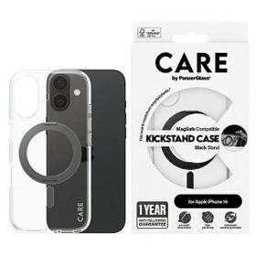 Etui CARE by PanzerGlass Feature         Kickstand Case iPhone 16 6,1" czarny/black MagSafe 1321
