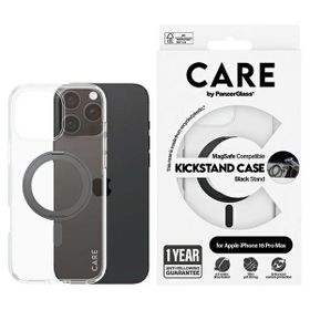Etui CARE by PanzerGlass Feature         KickstandCase iPhone 16 Pro Max 6,9" czarny/black MagSafe 1324