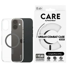 Etui CARE by PanzerGlass Flagship Case   iPhone 16 Plus 6,7" czarny/black MagSafe 1347