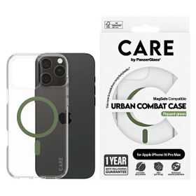Etui CARE by PanzerGlass Flagship Case   iPhone 16 Pro Max 6,9" zielony/green MagSafe 1372