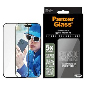 PanzerGlass Ceramic Screen ProtectoriPhone 16 Pro 6.3" Ultra-Wide Fit 2854