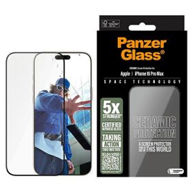 PanzerGlass Ceramic Screen ProtectoriPhone 16 Pro Max 6.9" Ultra-Wide Fit 2856
