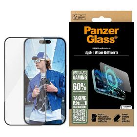 PanzerGlass Gaming Screen ProtectoriPhone 16 / 15 6.1" Ultra-Wide Fit 2857