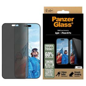 PanzerGlass Privacy Screen ProtectoriPhone 16 Pro 6.3" Ultra-Wide Fit P2862
