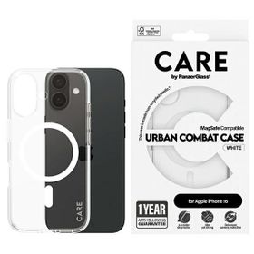 Etui CARE by PanzerGlass Flagship Case   iPhone 16 6,1" biały/white MagSafe 1337