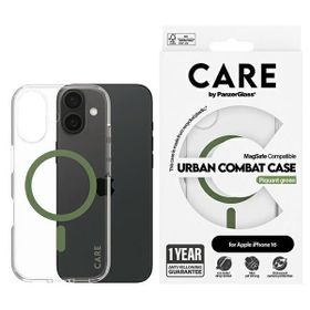Etui CARE by PanzerGlass Flagship Case   iPhone 16 6.1" zielony/green MagSafe 1369