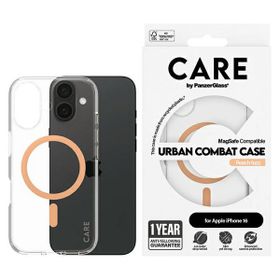 Etui CARE by PanzerGlass Flagship Case   iPhone 16 6.1" brzoskwiniowy/peachy MagSafe 1373