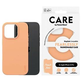 Etui CARE by PanzerGlass Fashion Case    iPhone 16 Pro 6.3" brzoskwiniowy/peachy MagSafe 1390