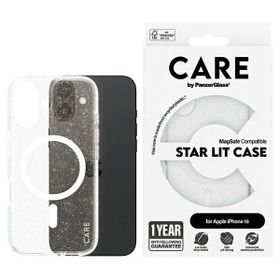 Etui CARE by PanzerGlass Flagship Star   Lit Case iPhone 16 6,1" biały/white MagSafe 1341