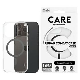 Etui CARE by PanzerGlass Flagship Case   iPhone 16 Pro 6.3" czarny/black MagSafe 1346