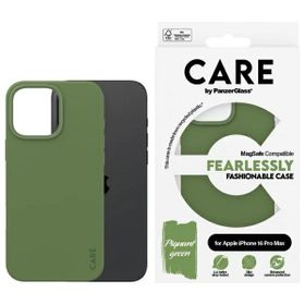 Etui CARE by PanzerGlass Fashion Case    iPhone 16 Pro Max 6.9" zielony/green MagSafe 1388