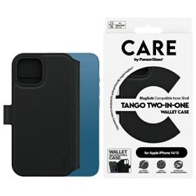 Etui CARE by PanzerGlass Feature Tango   2in1 Wallet iPhone 14 / 13 6.1" MagSafe czarny/black 1160