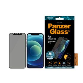 PanzerGlass E2E Super+ iPhone 12 MiniCase Friendly AntiBacterial Microfracture Privacy czarny/black