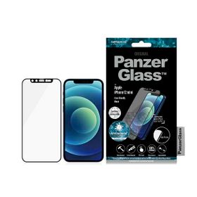 PanzerGlass E2E Microfracture iPhone 12Mini 5,4" CamSlider Swarovsky Case Friendly AntiBacterial czarny/black