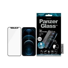 PanzerGlass E2E Microfracture iPhone 12Pro Max 6,7" CamSlider Swarovsky Case Friendly AntiBacterial czarny/black