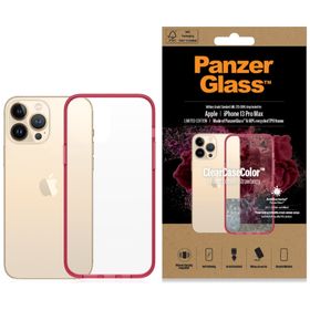 PanzerGlass ClearCase iPhone 13 Pro Max6.7" Antibacterial Military grade Strawberry 0345