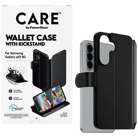 Etui CARE by PanzerGlass Feature Wallet Kickstand do Samsung Galaxy A57 5G czarny